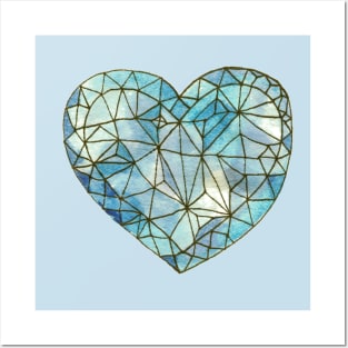 Blue Heart of Glass Posters and Art